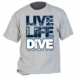 LIVE LIFE DIVE - HEATHER / STEEL BLUE